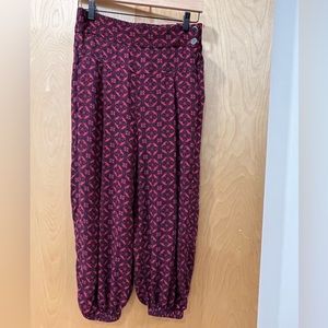 Anthropology boho style wide leg pants